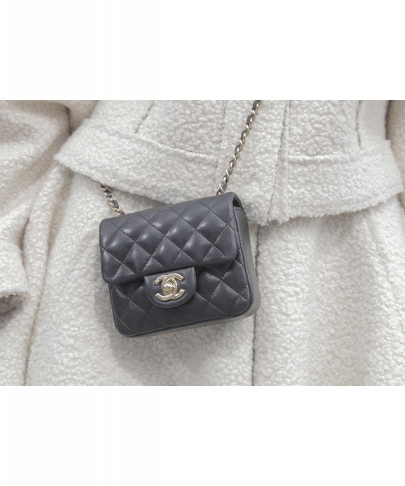 Chanel Black Micro Mini Classic Cross Body Bag | La Doyenne