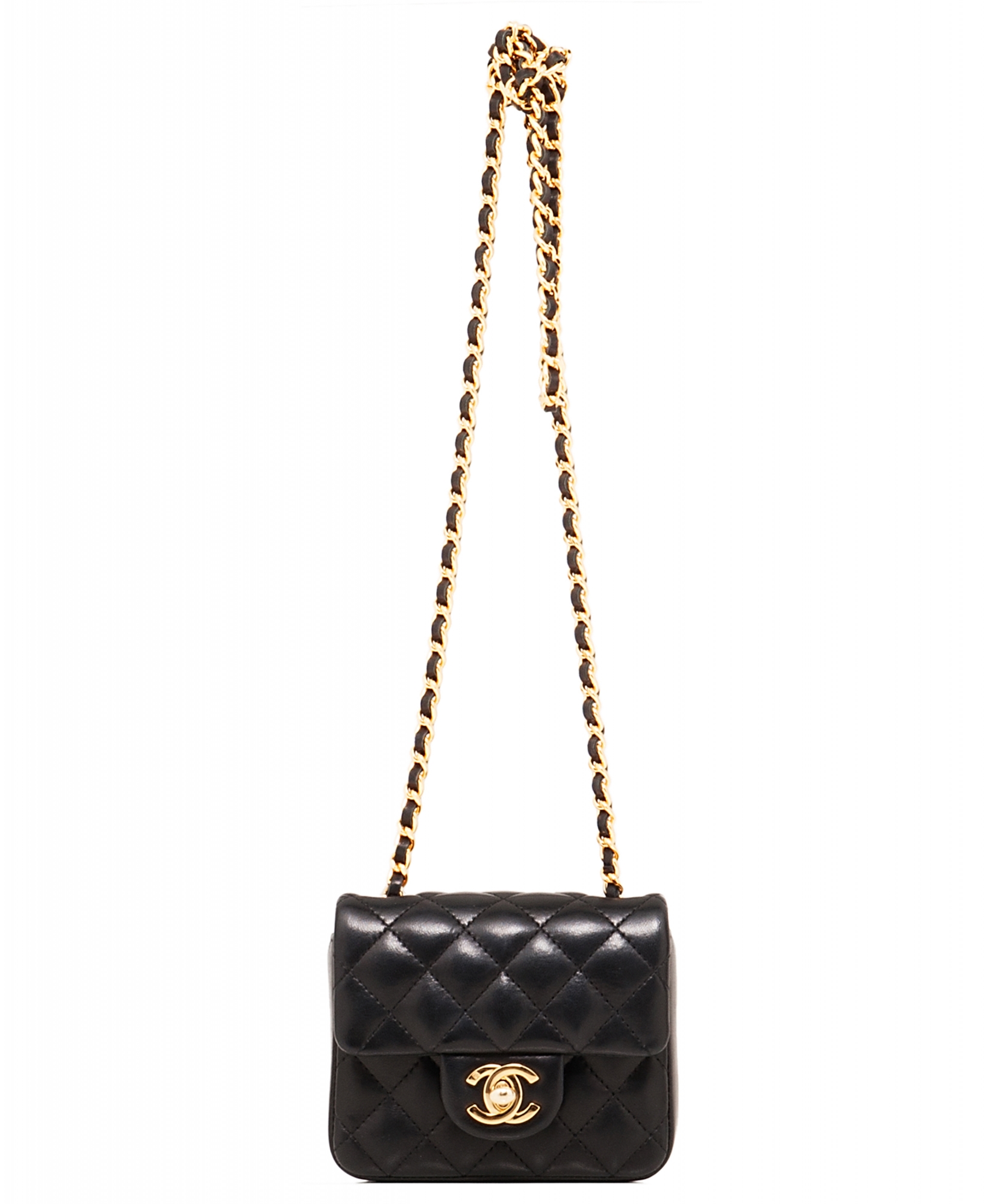 Chanel Black Micro Mini Classic Cross Body Bag | La Doyenne