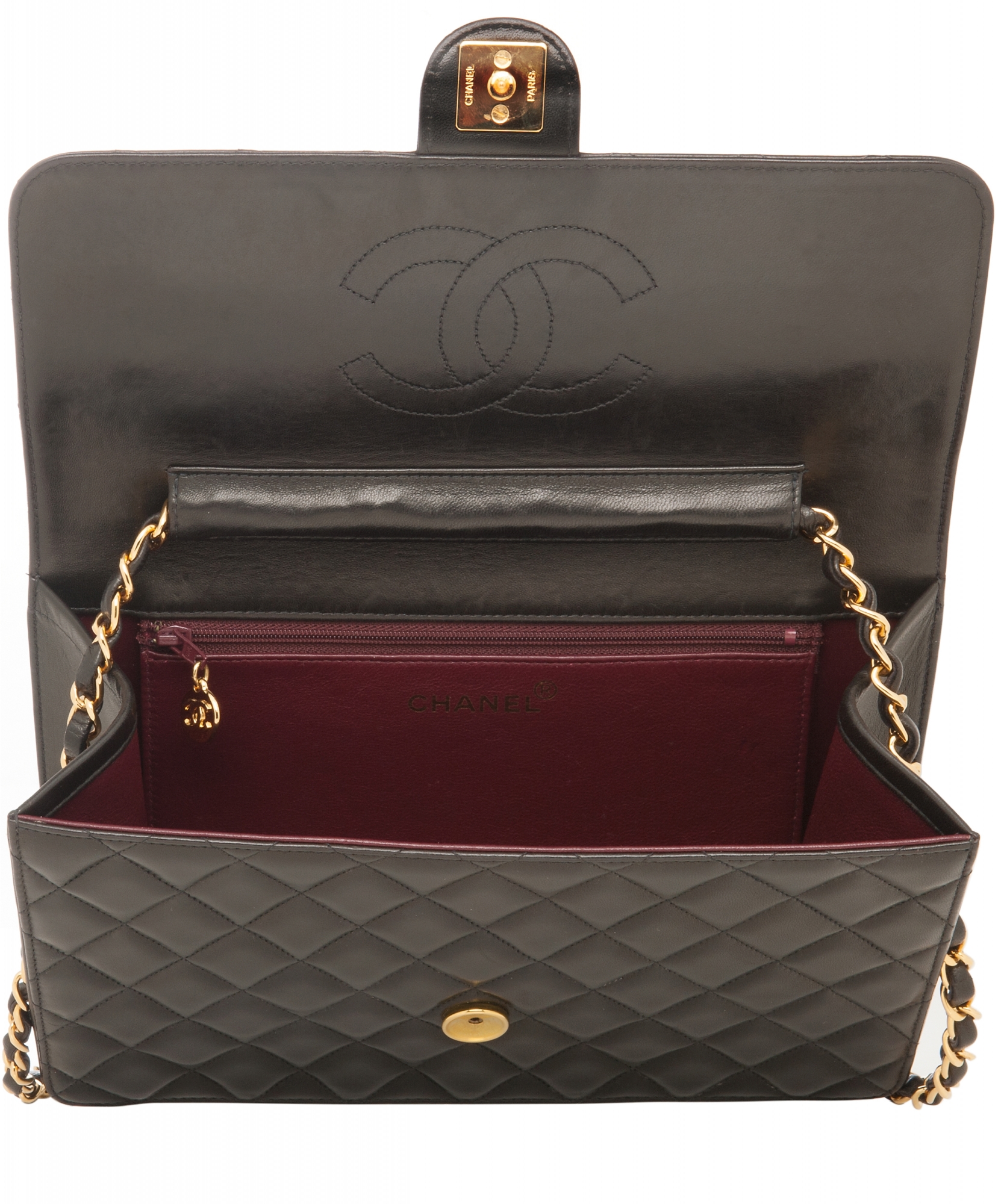 Vintage Chanel Black Classic Single Flap Bag | La Doyenne
