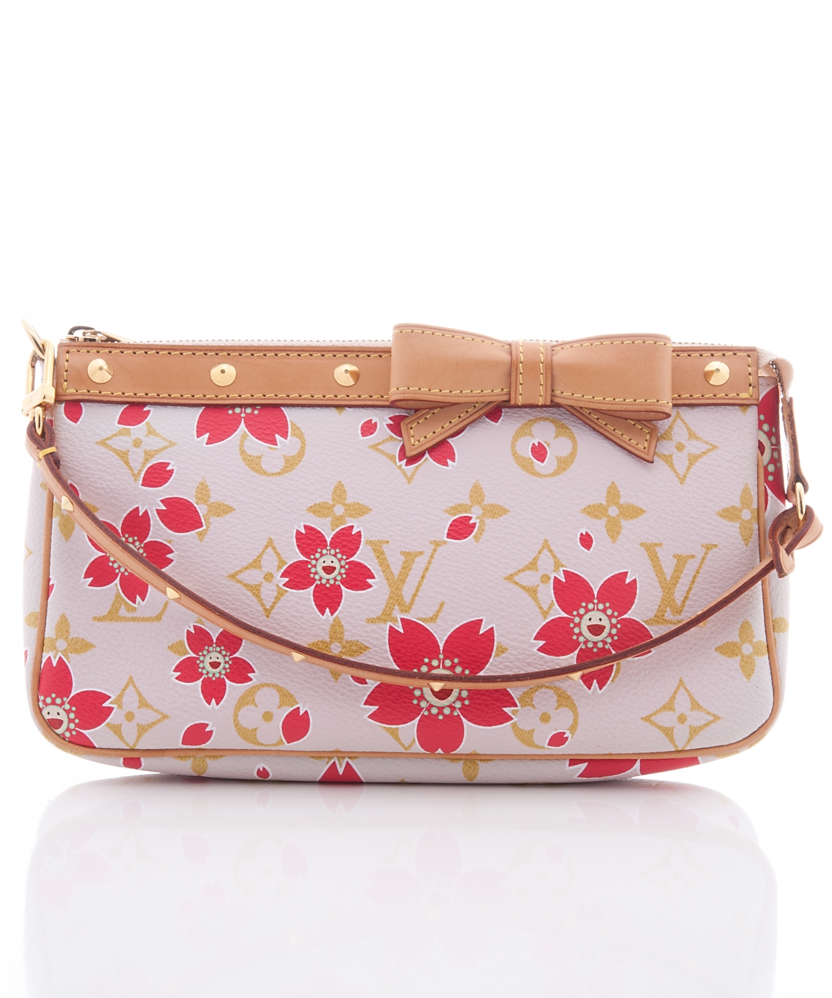 Louis Vuitton Pochette Handbag, Limited Edition in Pink Monogram Cherry Blossom | La Doyenne