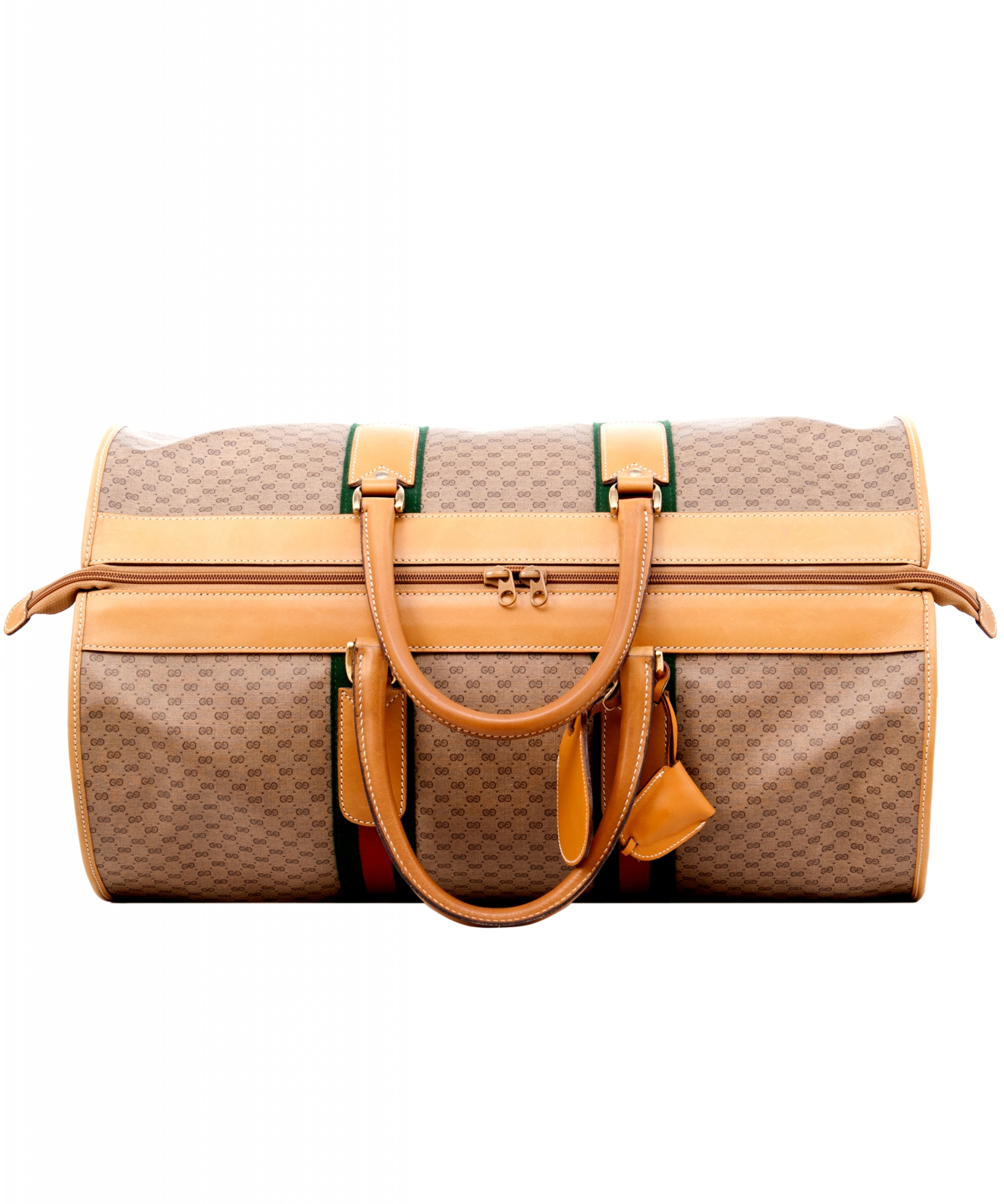 Gucci Web GG Monogram Canvas Duffle Bag | La Doyenne