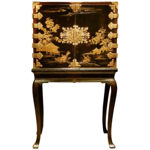 A Japanese lacquer cabinet