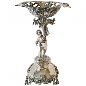 A Victorian silver centre-piece by John Samuel Hunt