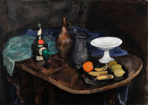 Still life with table by Jan Sluijters ('s Hertogenbosch 1881 - 1957 Amsterdam)