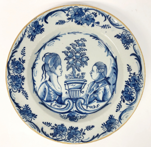 A Delftware orangist plate