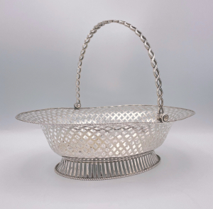 A George III silver cakebasket by William Plummer
