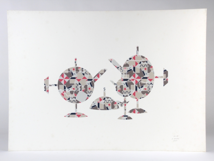 アート・デザイン・音楽 Alessandro Mendini SKETCHBOOK Alessandro Mendini for Officina Alessi, Litho, 'Tea and Coffee