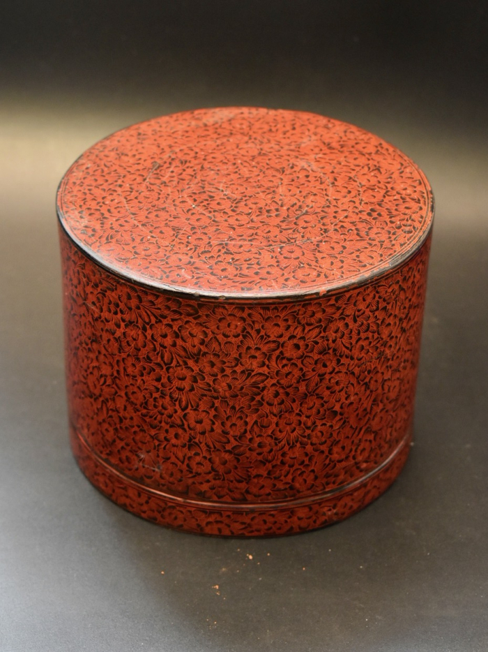 Vintage hotsell South East Asia Burmese Red Circular Layered Lacquer Storage Box circa 1950-60's / EVE of Europe