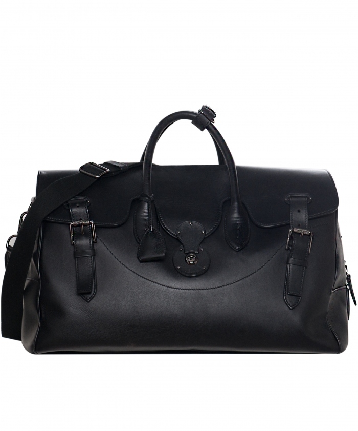 Ralph Lauren Black Leather Cooper Bag - Ralph Lauren | La Doyenne