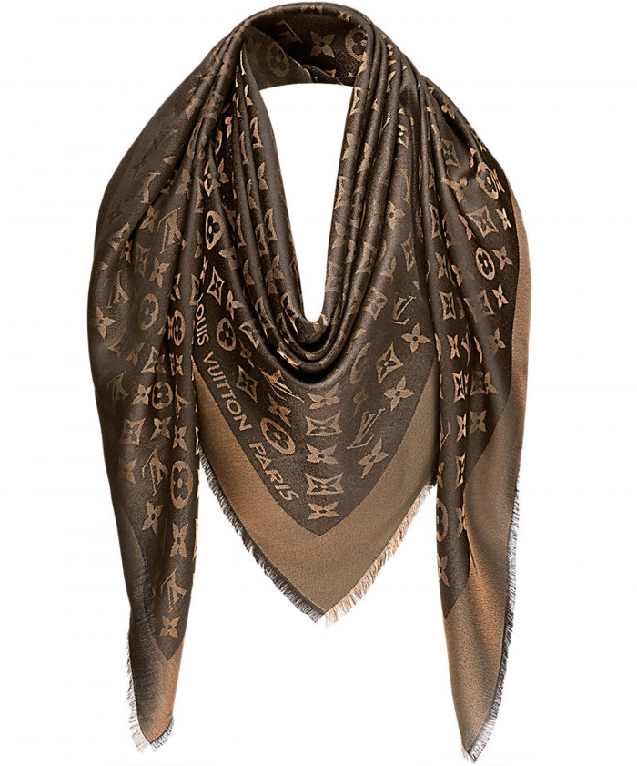 vuitton monogram shawl scarf