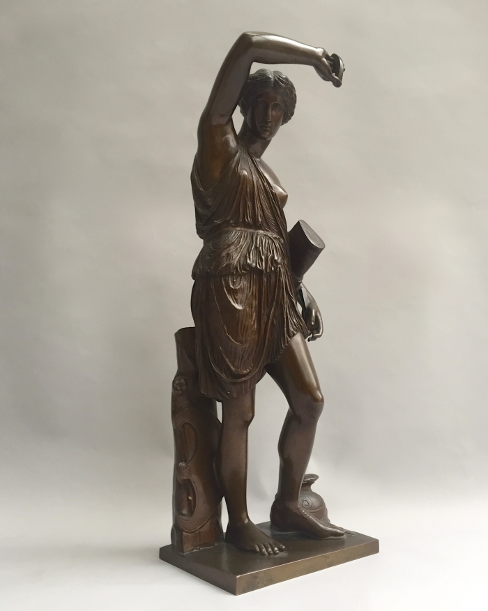 Bronze statue of a Amazone by Barbedienne Robert Schreuder
