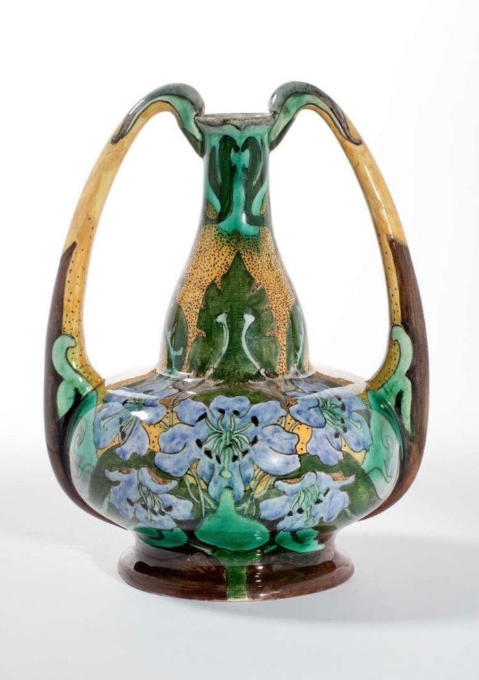 Wed. N.S.A. Brantjes & Co., Dutch Art Nouveau vase, model 1082