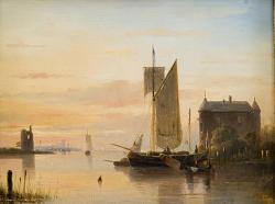 Summerevening at the river