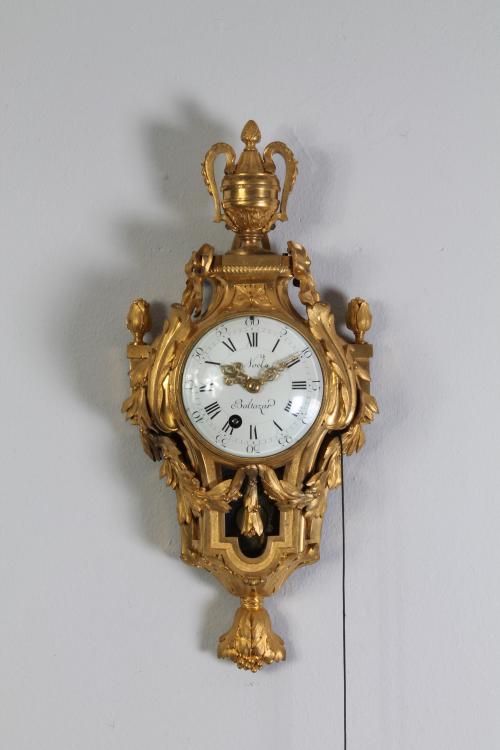 A de rares petits fran&Atilde;&sect;ais Louis XVI en bronze dor&Atilde;&copy; Cartel d'alc&Atilde;&acute;ve, Noel Balthazar A Paris
