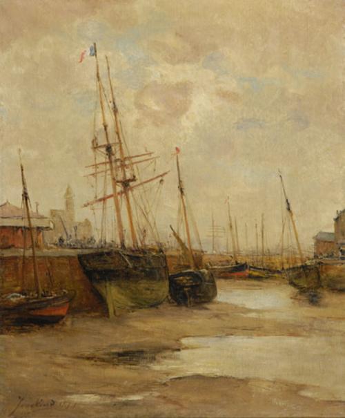 Buques en el puerto de marea (buques colgante en el puerto)