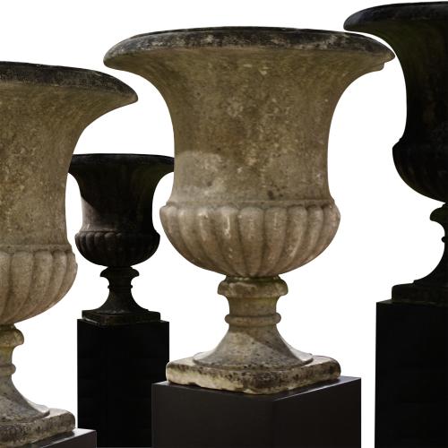 A Set of Four Campana Vases