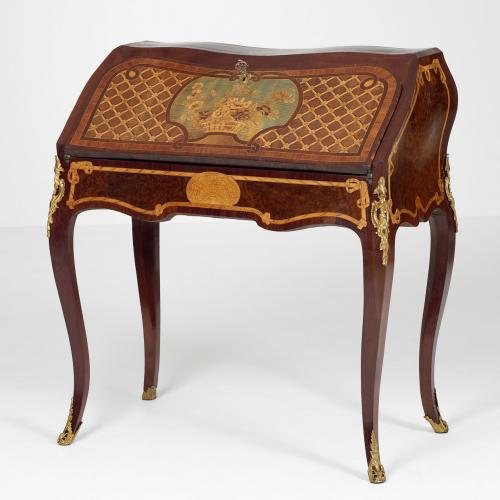 Dutch Louis XV Lean-to Writing Desk, attributed to Matthijs Horrix