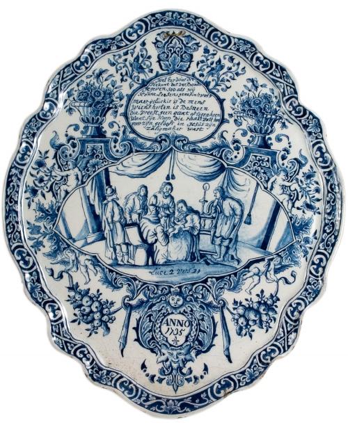 Bleu de Delft plaque