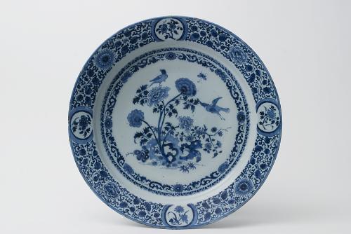 A Blue and White Charger in Dutch Delftware