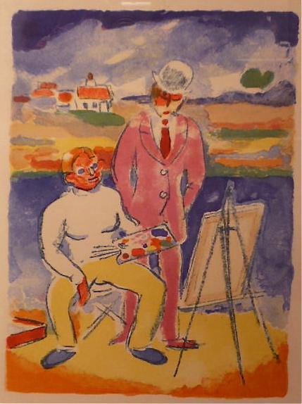 Beaux au Temps de la Butte (texte Dorgel&Atilde;&uml;s Roland), lithographies en couleur de 20 pages par Kees van Dongen.