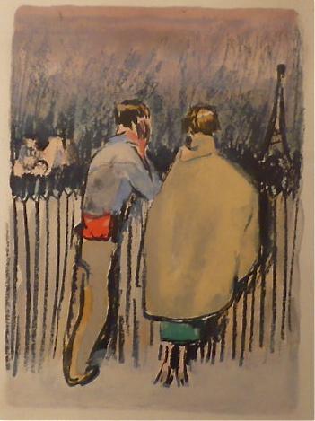 Au Beaux Temps de la Butte (tekst Roland Dorgel&Atilde;&uml;s), 20 paginagrote kleurenlitho's door Kees van Dongen.