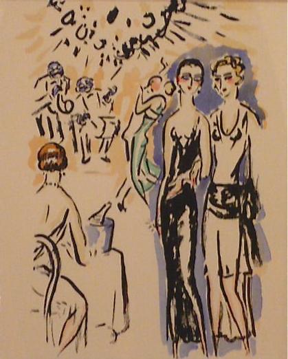 La Gar&Atilde;&sect;onne, written by Victor Margueritte. Two ladies in eveningdress