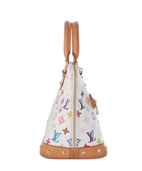 louis vuitton multicolor white alma bag