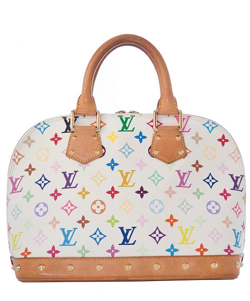 louis vuitton multicolor white alma bag