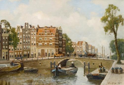 Brouwersgracht met de z.g.n. Spaanse huizen