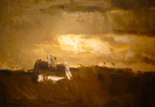 Paysage avec ferme