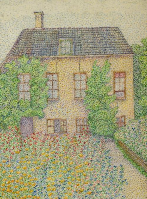 House and garden in summertime