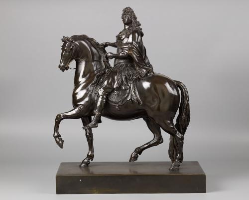 Equestrian Statue of Louis XIV,after Martin van den Bogaert alias Desjardins, ca. 1730