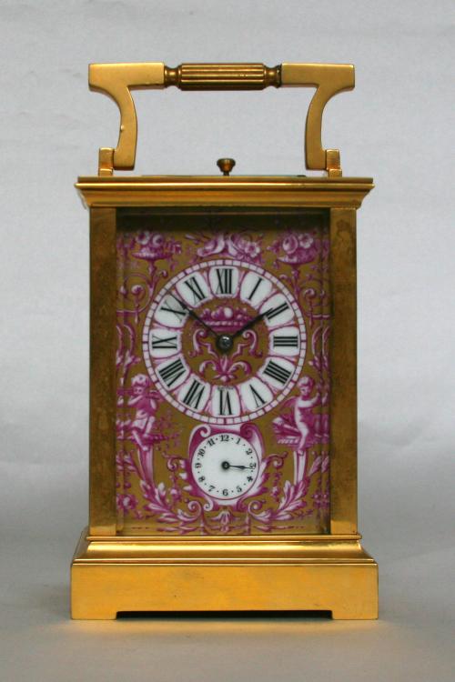CARRIAGE CLOCK 8day movement Shreve Crump & Low Boston