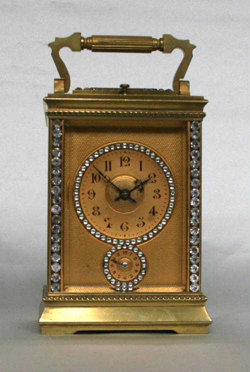 Carriage Clock - Case &Atilde;&nbsp; l&acirc;��Anglaise 8 day anchor movement repeater strike on gong
