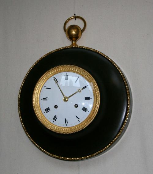 Fran&Atilde;&sect;aise m&Atilde;&copy;daillon en bronze patin&Atilde;&copy; et dor&Atilde;&copy; / horloge murale Pons