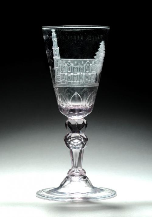 18th century glass engraved with the 'Westerkerk'