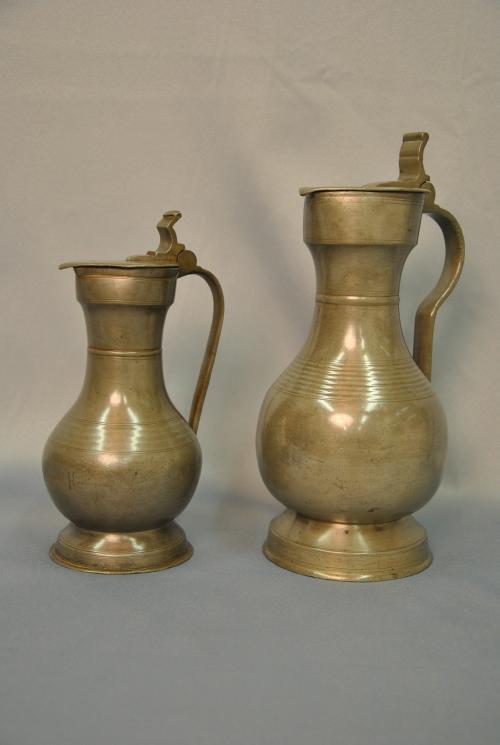 Two pewter Swiss so called