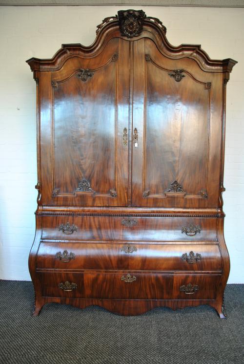 Dutch mahogany cabinet.