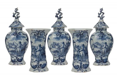 A Five Piece Garniture