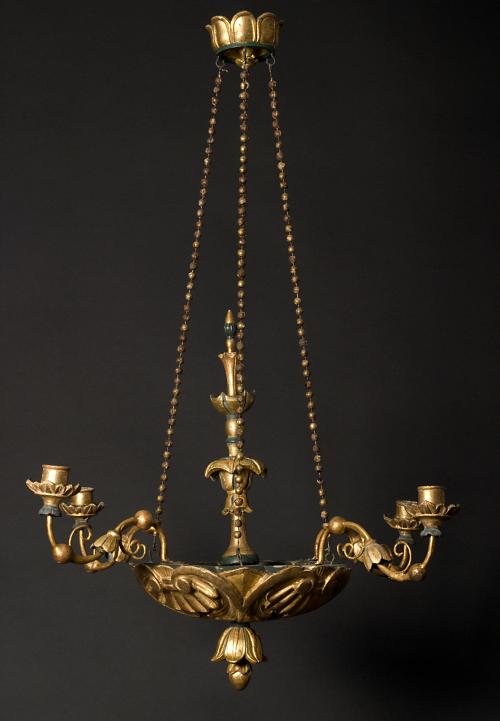 An Austrian Giltwood Four-light Chandelier