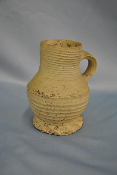 Jacoba jug, Siegburg Germany, about 1400.