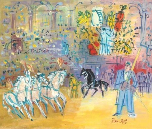 Chevaux dans le cirque