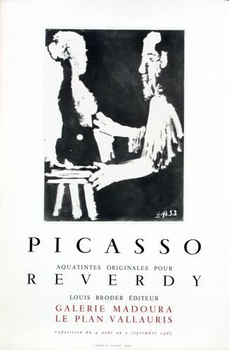 Picasso originales aquatintes versez Reverdy