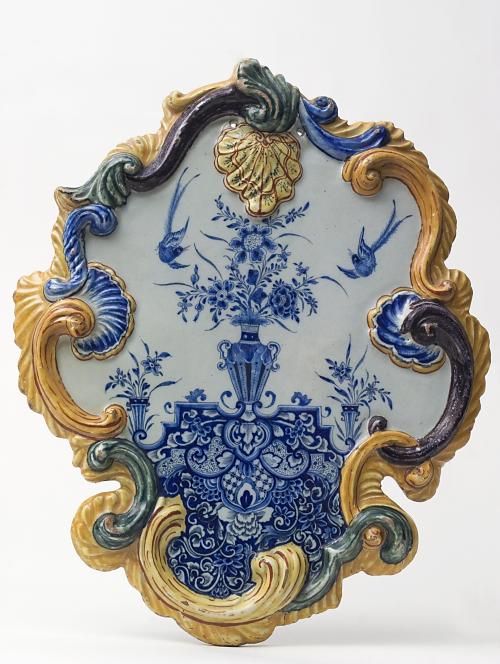 Plaque in Polychrome Delft