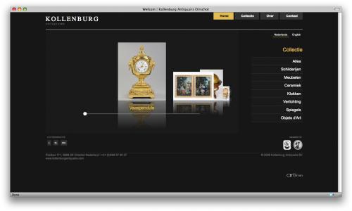 Screenshot Kollenburg website