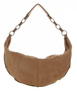 YVES SAINT LAURENT Brown Mombasa Horn Hobo Bag One shoulder bag Leather  Medium