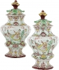 Polychrome Delft Vases