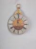An unusual South German 'Teller-Uhr' wall clock with 'cow's tail pendulum', circa 1760