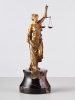 A beautiful early 20th century Viennese cold painted bronze depicting Lady Justice
