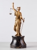A beautiful early 20th century Viennese cold painted bronze depicting Lady Justice